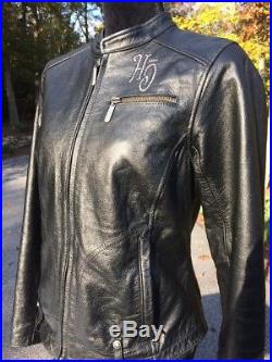 Harley Davidson SHADOW VALLEY Leather Jacket Women’s Angel Wings Large