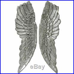 Hill Interiors Antique Silver Large Hanging Angel Wings