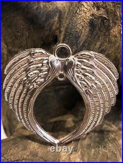 100 x Tibetan R Gold Angel Wings Large Pendant charm 70mm Jewellery UK Wholesale