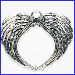 100 x Tibetan Silver Angel Wings Large Pendant charm 70mm Jewellery UK Wholesale