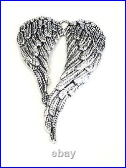 120 x Tibetan Silver Angel Wings Large Pendant charm Jewellery UK Wholesale