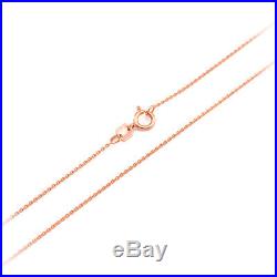 14k Rose Gold ANGEL WING Pendant Necklace Size (L) Large