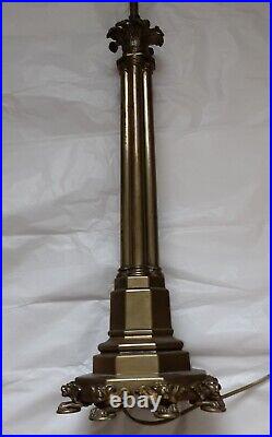 1820s Venetian Winged Lion Of Saint Mark Cluster Column Bronze Lamp