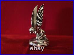 1930's Large Winged Women Angel Hood Ornament Mascot