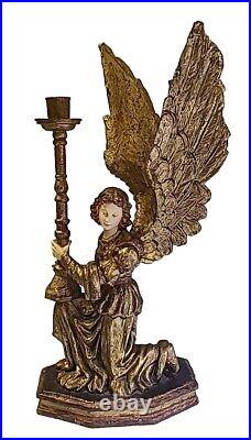 #1 Department 56 Kneeling Winged Angel Candle Holder
