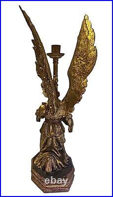 #1 Department 56 Kneeling Winged Angel Candle Holder