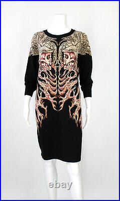 2010 Deadstock Alexander Mcqueen Vintage Hell's Angels Demons Knit Dress Large