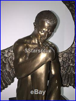 24 Large Winged Guardian artistic nude angel Statue Sculpture Figurine