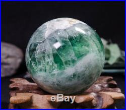 2.67Rare Large Green and Light Purple Fluorite Sphere with Angel's wings/557 g