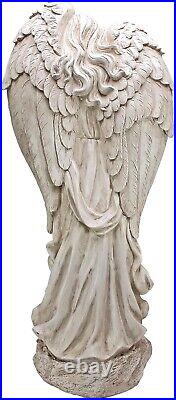 32 Inch Angel Figure Cute Girl Wings Religious Garden Statue Decor Memorial Gift