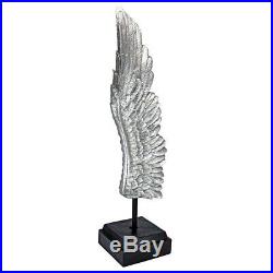 34 Large Angel Wing Sculpture on a Ebony Museum Mount
