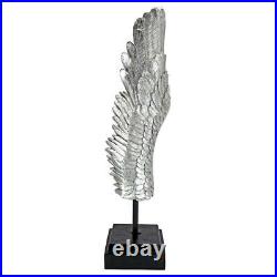 34 Large Angel Wing Sculpture on a Ebony Museum Mount