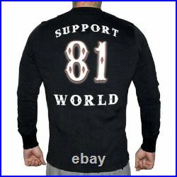 49 Hells Angels half wings Support81 sweater Big Red Machine Black