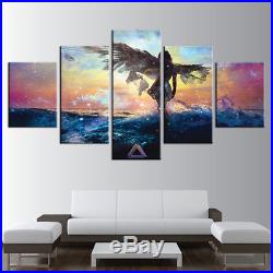 5 Pieces Anime Abstract Angel Wing Poster Canvas Painting Wall Art Home Decor