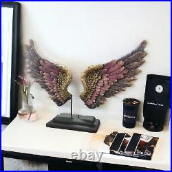 64 Cm 25 Purple Angel Wing Statue Sculpture Desk Decor Figures Home Accessories