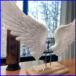 64 Cm 25 White Angel Wing Statue Sculpture Desk Decor Figures Home Accessories
