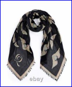 ALEXANDER McQUEEN A/W 2010 Angels & Demons Winged Skull Square Scarf Large