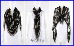 ALEXANDER McQUEEN A/W 2010 Angels & Demons Winged Skull Square Scarf Large
