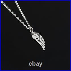 A Charmed Impression 11 11 Large Angel Wing Pendant Necklace. Silver. 1111 Nec