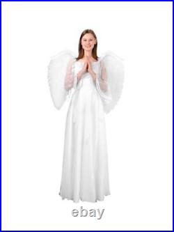 Adult Large White Feather Angel Costume Wings