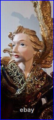 Angel Christmas Traditions tree topper or table piece by Aldik 17 Tall
