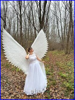 Angel Costume Wings Cosplay Sexy White Adult Halloween Women Christmas