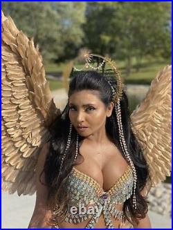 Angel Feather Large Wings Costume Cosplay Adult Fairy Dress Fashion Halloween