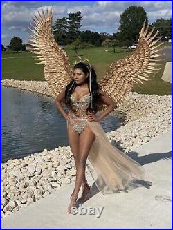 Angel Feather Large Wings Costume Cosplay Adult Fairy Dress Fashion Halloween