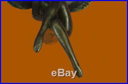 Angel, Large Winged Female High Relief Sculpture, Figurative Statue Solid Bronze