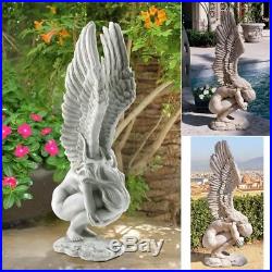 Angel Sculpture Statue Garden Ornament Decor Art Statuary Yard Art Wings Patio
