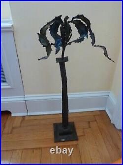 Angel Statue Modern Giacometti Style Abstract Metal Sculpture Enamel Wings 28