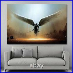 Angel Warrior Wings Canvas Wall Art Legion Angel Warrior Poster Home Decoration