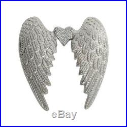 Angel Wing With Crystal Heart 2 Sizes Available