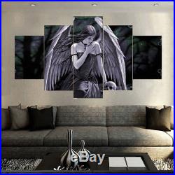 Angel Wing and Skull 5 Pieces canvas Wall Art Picture Poster Home Decor