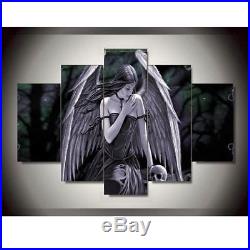 Angel Wing and Skull 5 Pieces canvas Wall Art Picture Poster Home Decor