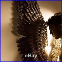Angel Wings Copper/Bronze Plated Metal Wall Decor 