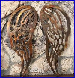 Angel Wings Copper/Bronze Plated Metal Wall Decor large 30 tall
