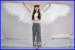 Angel Wings Costume Sexy Cosplay White Bird Cosplay Cupid Flexible Festival