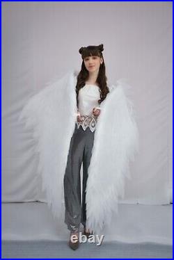 Angel Wings Costume Sexy Cosplay White Bird Cosplay Cupid Flexible Festival