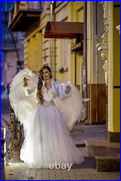 Angel Wings Costume White Wings Cosplay for Photo Shoot Extra Large Angel Wing