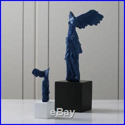 Angel Wings Crafts 16cm Black Base Resin Furnishings Portrait Home Decorations