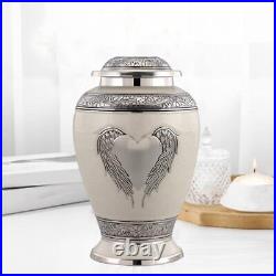 Angel Wings Cremation Urn Handcrafted, Large, Velvet Bag Included