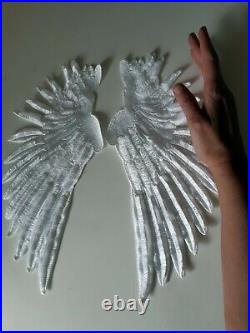 Angel Wings Large Handmade Embroidered Patch
