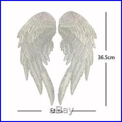 Angel Wings Large Patches Embroidery Iron On Motorcycle Biker Applique Fly Sky