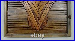 Angel Wings Lath Board Wood Wall Art with Reclaimed Window Sash Picture Frame