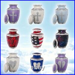Angel Wings Urn Blue Cremation Urn for Human Ashes Adult Blue Heart Large Urns