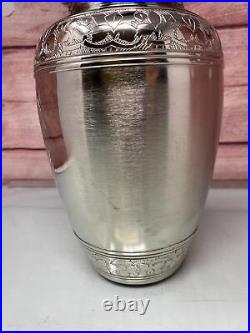 Angel Wings Urn Blue Cremation urns Human Ashes Adult Male / Woman large SILVER