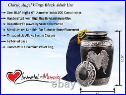 Angel Wings Urn Loving Angel Wings Cremation Urn for Ashes Handcrafted An