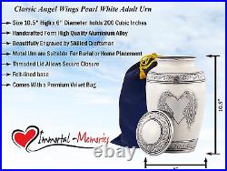 Angel Wings Urn Loving Angel Wings Cremation Urn for Ashes Handcrafted Angel