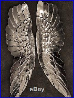 Angel Wings Wall Mounted ART DECOR EXTRA LARGE. 115cm. Solid Aluminium NOT RESIN
